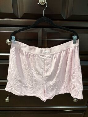 SKIMS Pale Pink Lounge Sleep Shorts
